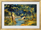 Louis Michel Eilshemius Print, Standing and Reclining Nymphs (1908) — gold frame