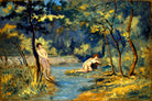 Louis Michel Eilshemius Print, Standing and Reclining Nymphs (1908) — unframed