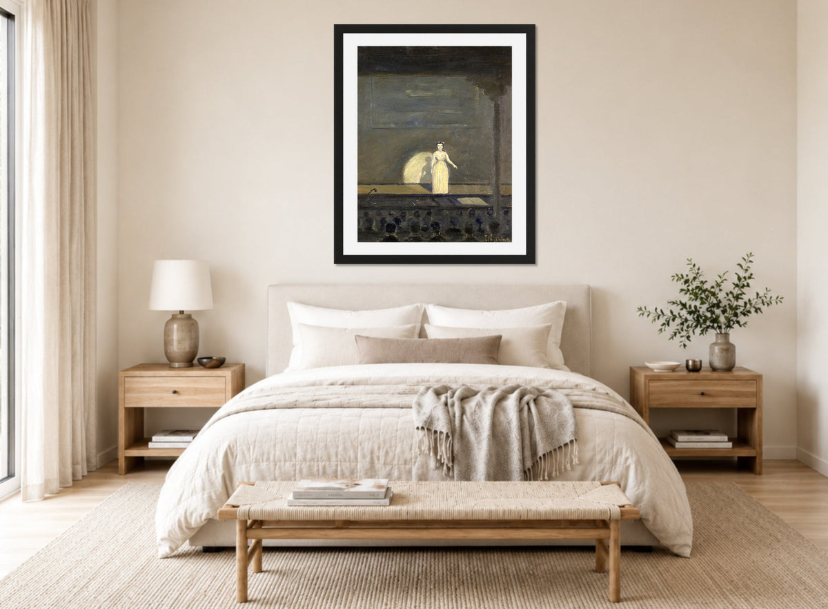 Louis Michel Eilshemius Print, The Concert Singer — bedroom