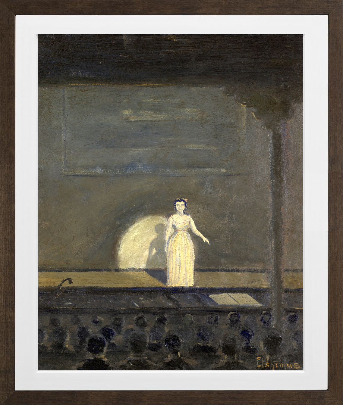 Louis Michel Eilshemius Print, The Concert Singer — brown frame