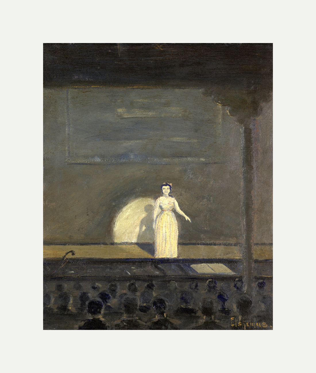 Louis Michel Eilshemius Print, The Concert Singer — rolled canvas