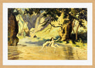 Louis Michel Eilshemius Print, The Intruder (1905) — oak frame