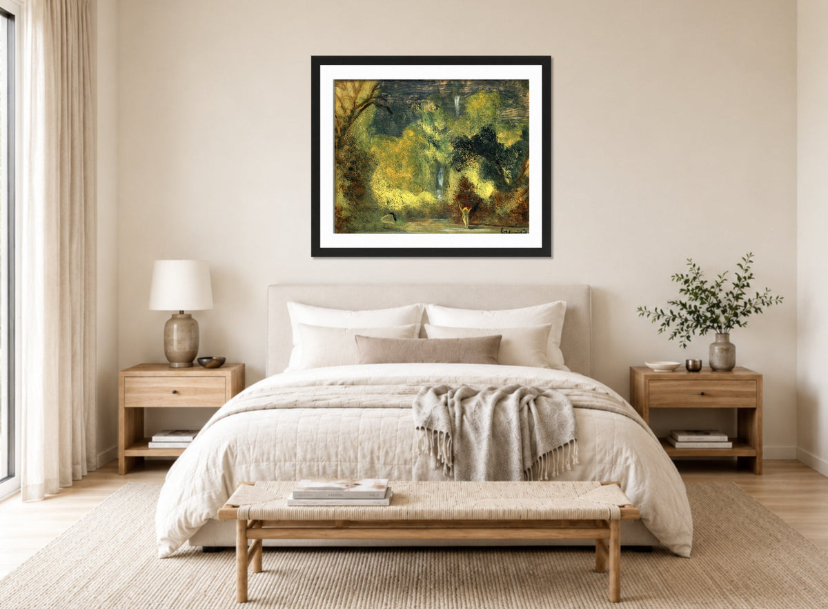 Louis Michel Eilshemius Print, The Pool — bedroom