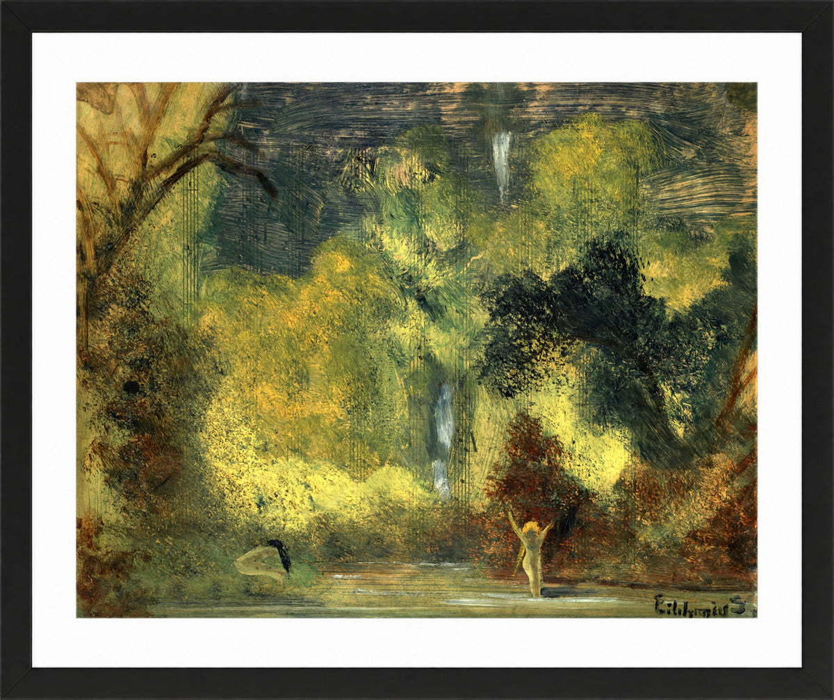 Louis Michel Eilshemius Print, The Pool — black frame