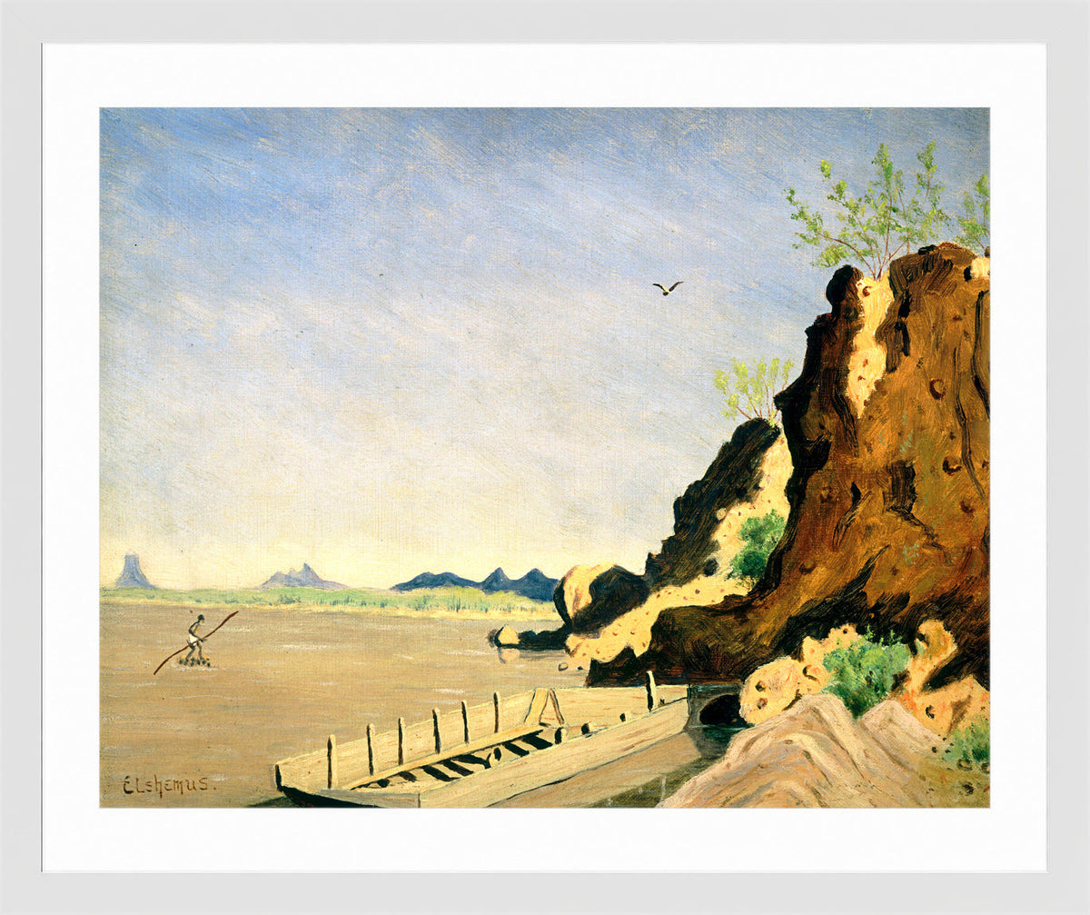 Louis Michel Eilshemius Print, Yuma, Arizona — white frame