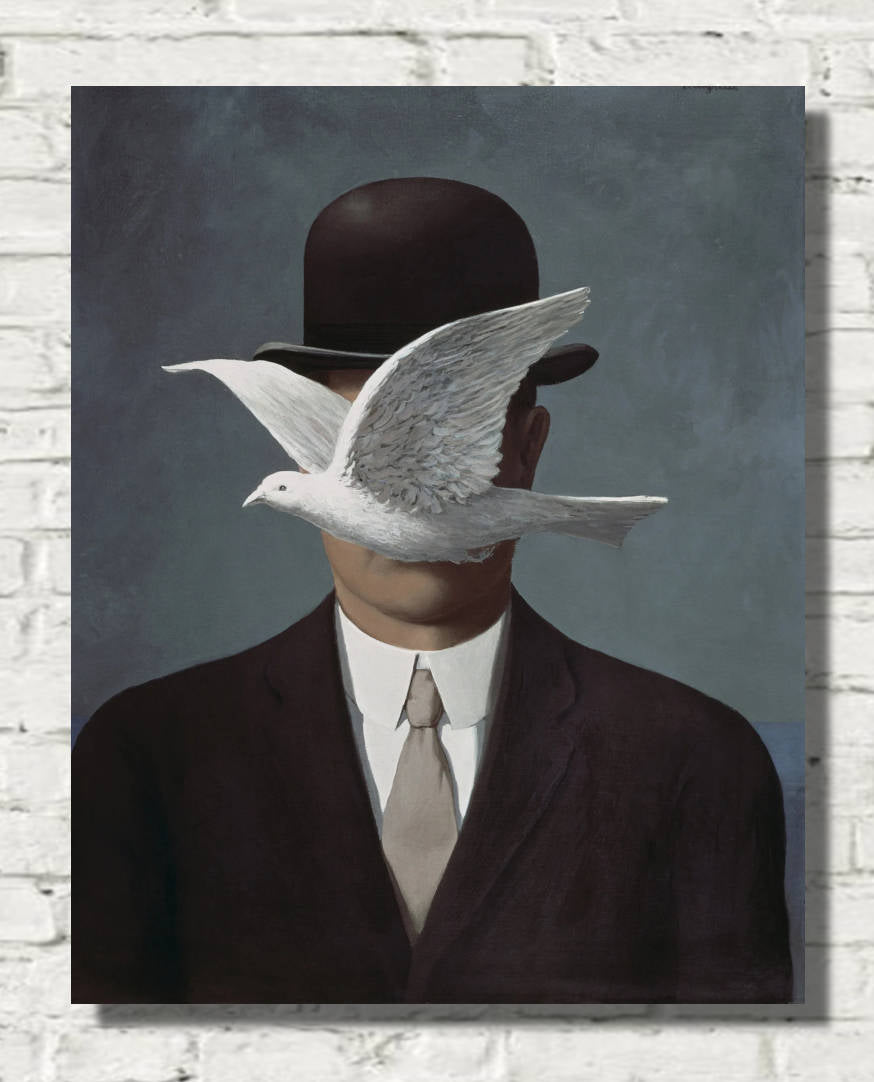 Rene Magritte Fine Art Print : Man in a Bowler Hat