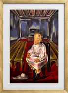 Fillette Assise (dans la Salle aux Bancs) (1925) by Maria Blanchard — gold frame
