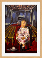 Fillette Assise (dans la Salle aux Bancs) (1925) by Maria Blanchard — oak frame