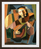 Le Joueur de Luth (1917–1918) by Maria Blanchard — brown frame