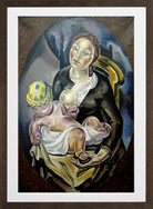 Maternité (1924) by Maria Blanchard — brown frame
