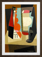 Nature Morte Cubiste (1917) by Maria Blanchard — brown frame