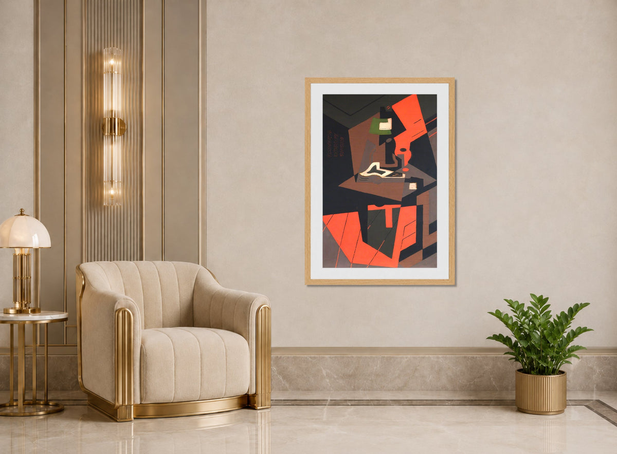 Still Life with Red Lamp (1916–1918) by Maria Blanchard — art deco roomset