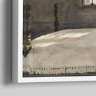 Andrew Wyeth Fine Art Print, Master Bedroom corner view of framed canvas