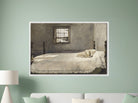 Andrew Wyeth Fine Art Print, Master Bedroom framed canvas on wall