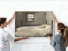 Andrew Wyeth Fine Art Print, Master Bedroom being fixed to wall