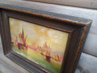 Victorian Antique Oil Painting, Framed Original Grand Canal Venice