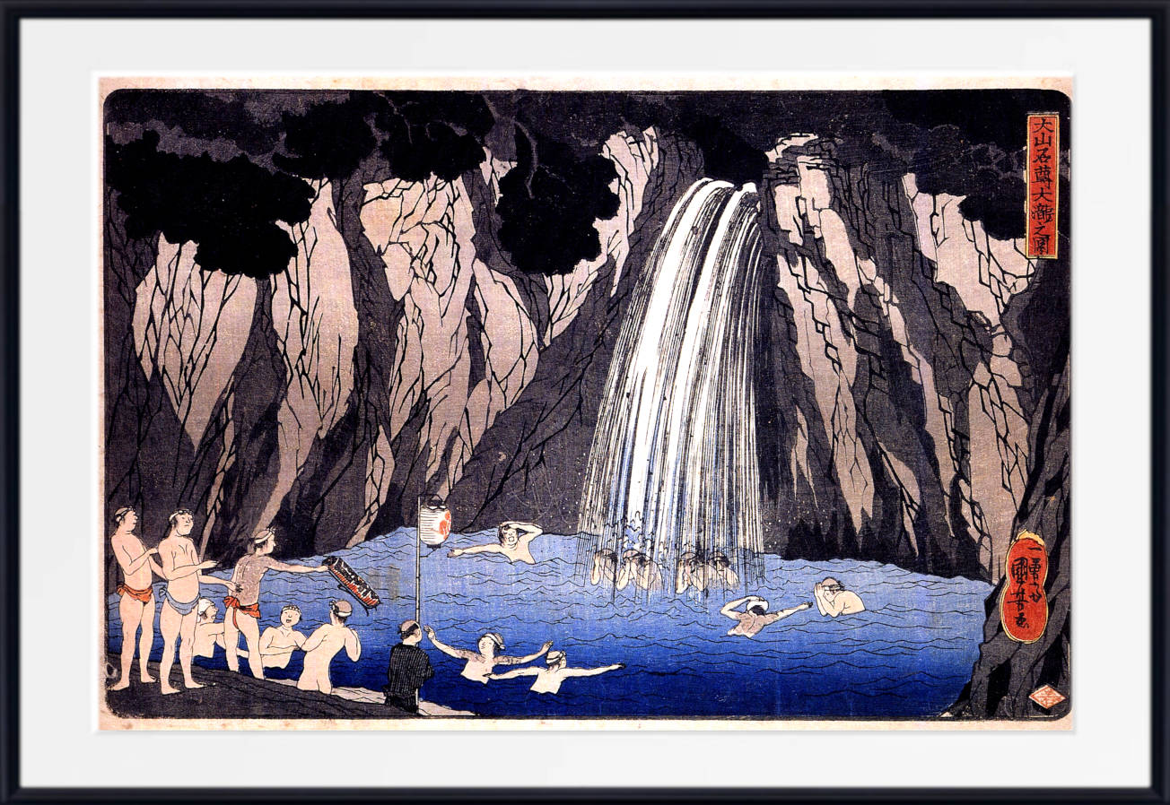 Utagawa Kuniyoshi, Japanese Fine Art Print, Pilgrims of the Waterfall, Ukiyo-e