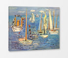 Raoul Dufy Print, 010 Bateaux pavoisés (1946)_10x8 as a ready-to-hang canvas panel