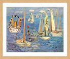 Raoul Dufy Print, 010 Bateaux pavoisés (1946)_10x8 in an oak frame
