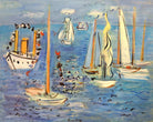 Raoul Dufy Print, 010 Bateaux pavoisés (1946)_10x8 as an unframed print