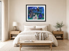 Raoul Dufy Print, 013 Boats (circa 1930)_10x8 displayed above a bed