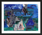 Raoul Dufy Print, 013 Boats (circa 1930)_10x8 in a black frame