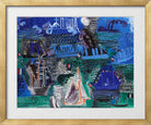 Raoul Dufy Print, 013 Boats (circa 1930)_10x8 in a gold frame