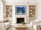 Raoul Dufy Print, 013 Boats (circa 1930)_10x8 displayed in a Scandinavian living room