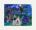 Raoul Dufy Print, 013 Boats (circa 1930)_10x8 with an off-white border for rolled canvas