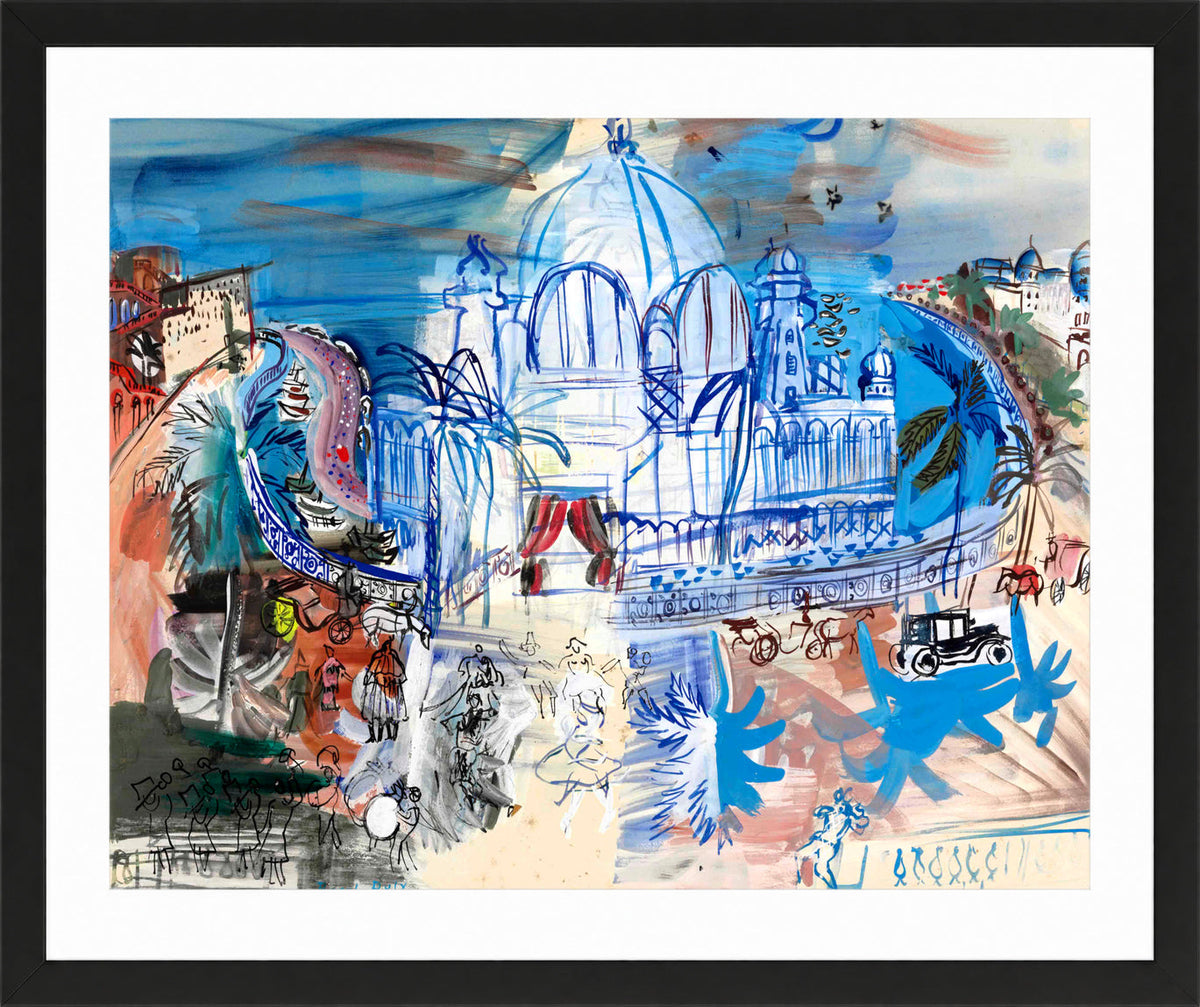 Raoul Dufy Print, 016 Carnaval à Nice (1938)_10x8 in a black frame