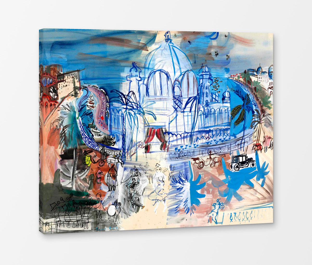 Raoul Dufy Print, 016 Carnaval à Nice (1938)_10x8 as a ready-to-hang canvas panel