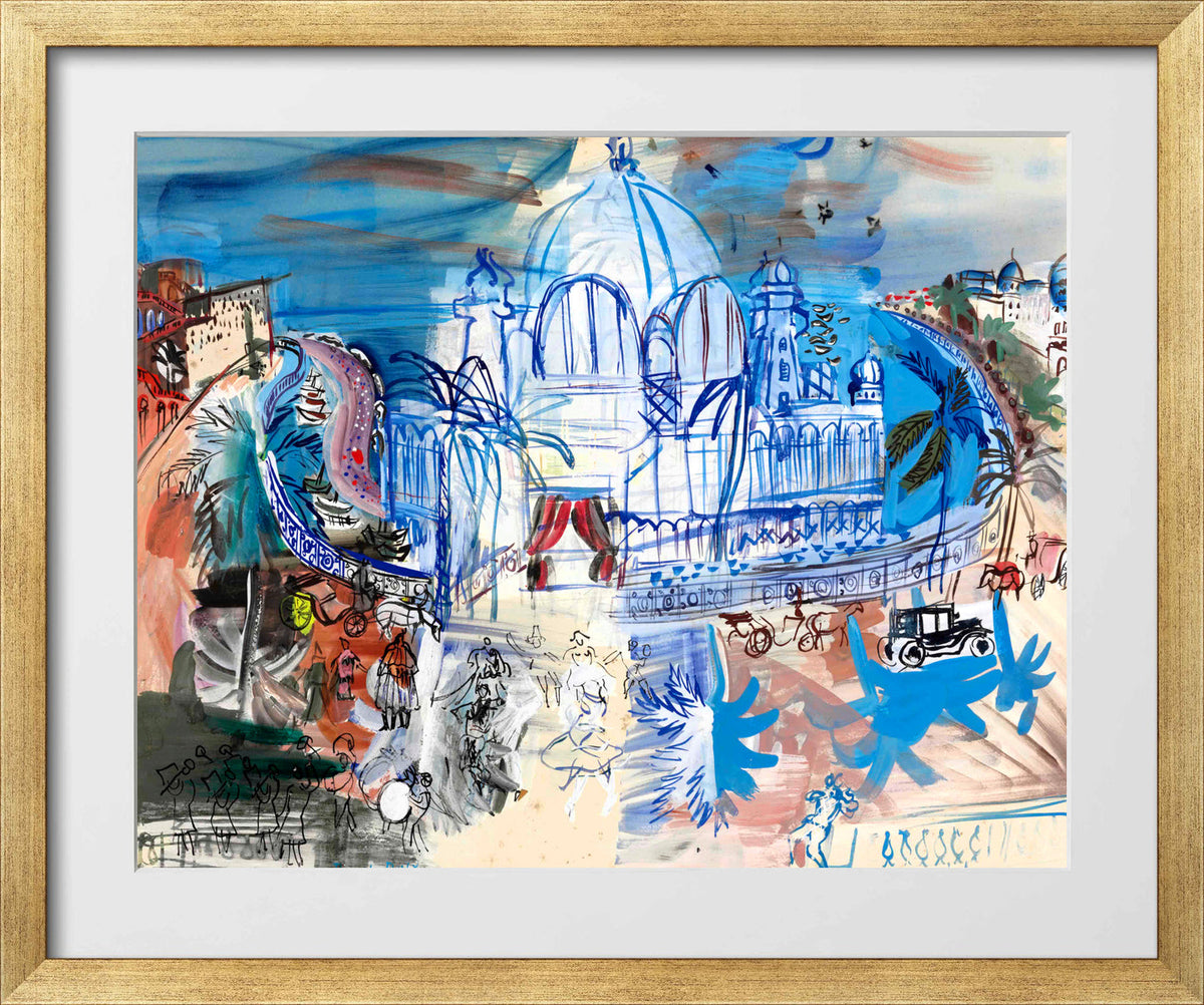 Raoul Dufy Print, 016 Carnaval à Nice (1938)_10x8 in a gold frame