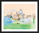 Raoul Dufy Print, 028 Customs Point, Venice (1938)_10x8 in a black frame