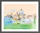 Raoul Dufy Print, 028 Customs Point, Venice (1938)_10x8 in a dark grey frame