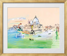 Raoul Dufy Print, 028 Customs Point, Venice (1938)_10x8 in a gold frame