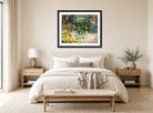 Raoul Dufy Print, 032 Etude pour le Dimanche_10x8 displayed above a bed