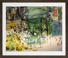 Raoul Dufy Print, 032 Etude pour le Dimanche_10x8 in a brown frame