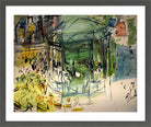 Raoul Dufy Print, 032 Etude pour le Dimanche_10x8 in a dark grey frame