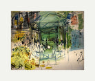 Raoul Dufy Print, 032 Etude pour le Dimanche_10x8 with an off-white border for rolled canvas