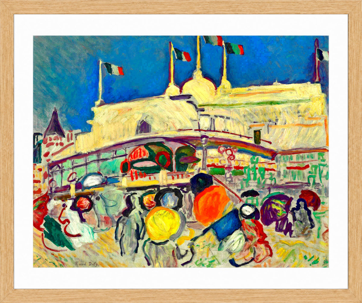 Raoul Dufy Print, 057 Le Casino (1906)_10x8 in an oak frame