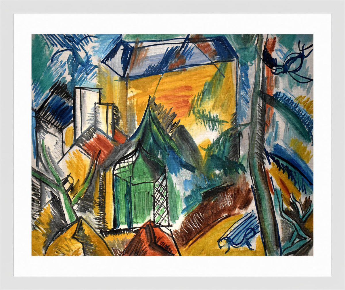 Raoul Dufy Print, 060 Le jardin abandonné (1945)_10x8 in a white frame