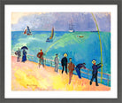 Raoul Dufy Print, 065 LES PÊCHEURS (1907)_10x8 in a dark grey frame