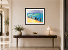 Raoul Dufy Print, 065 LES PÊCHEURS (1907)_10x8 displayed above a console table