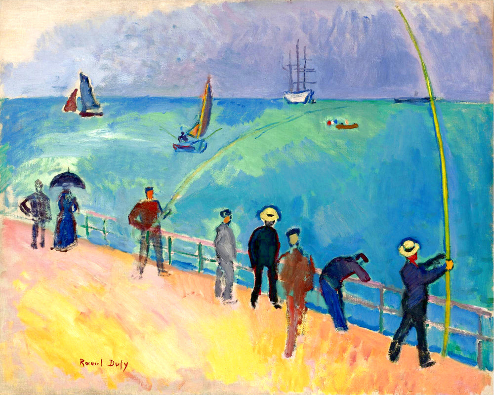 Raoul Dufy Print, 065 LES PÊCHEURS (1907)_10x8 as an unframed print