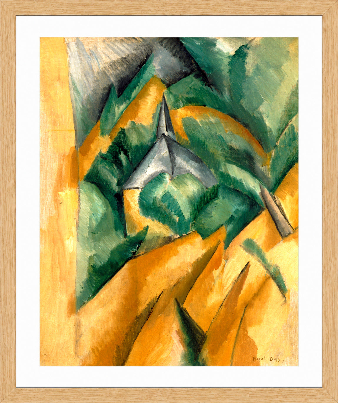Raoul Dufy Print, 067 L'Estaque (1908)_10x8 in an oak frame