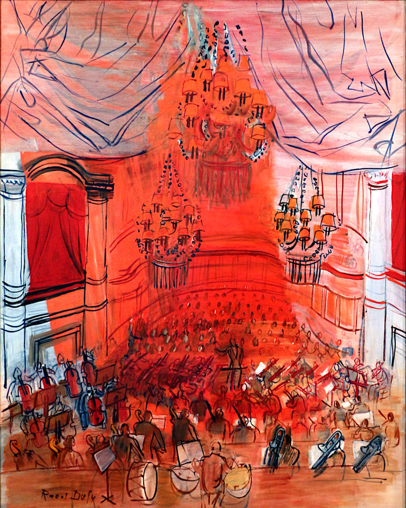 Raoul Dufy Print, 081 orchestra rossa_10x8 as an unframed print