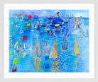 Raoul Dufy Print, 090 Régates à Cowes (1930)_10x8 in a white frame