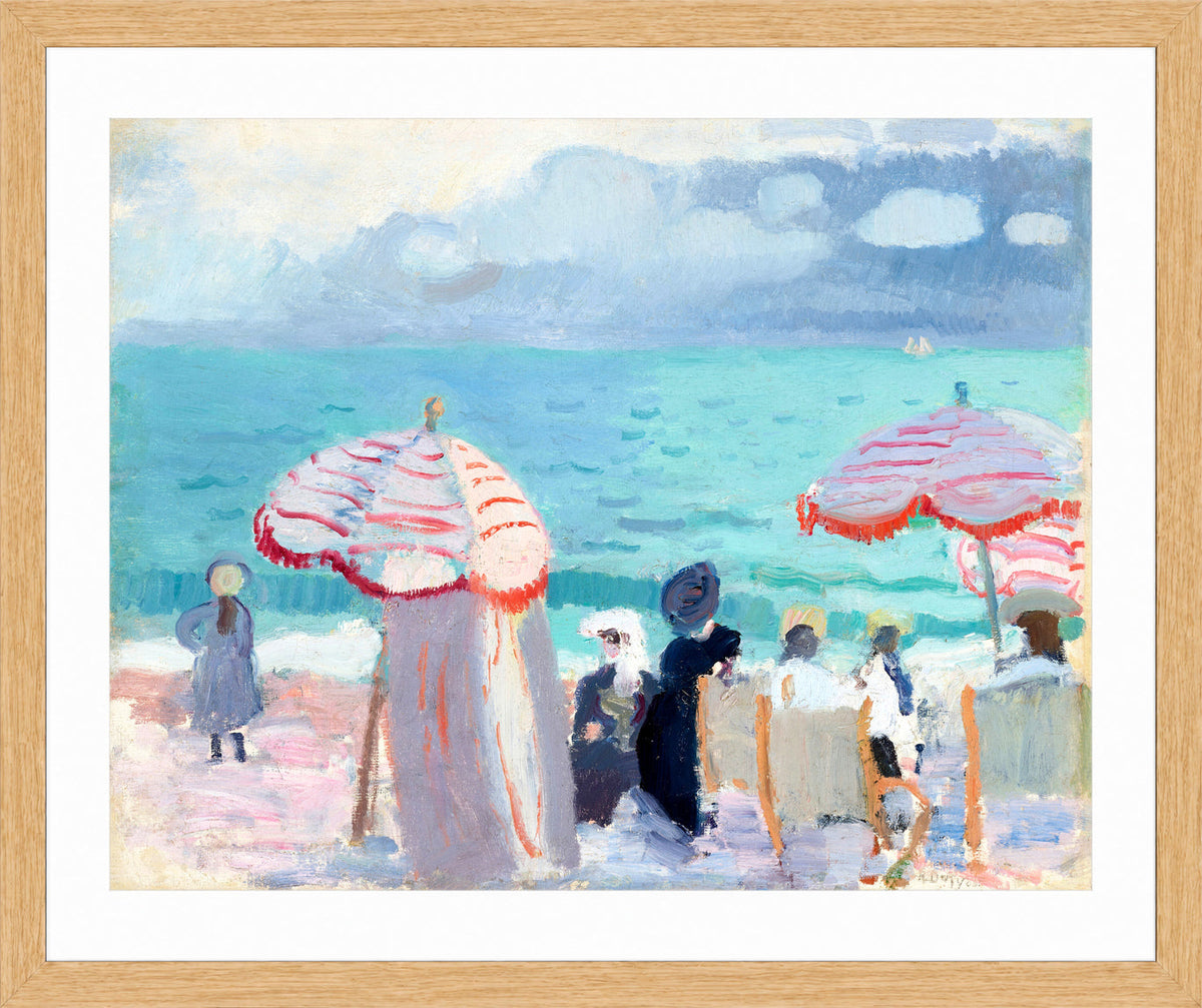 Raoul Dufy Print, 117 The Parasols (1905)_10x8 in an oak frame