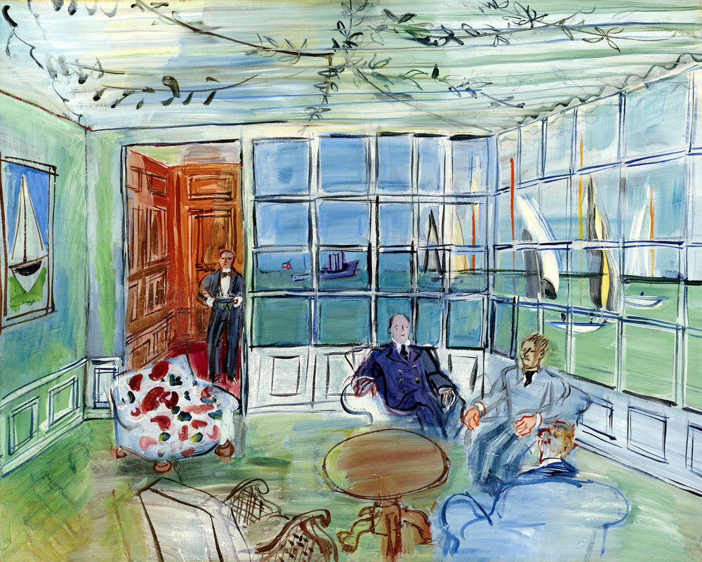 Raoul Dufy Print, 123 The Royal Yacht Squadron, Cowes, Isle of Wight_10x8 as an unframed print