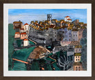 Raoul Dufy Print, 130 Vence_10x8 in a brown frame